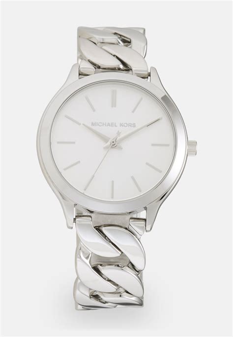 michael kors silver klocka|Slim Runway Silver.